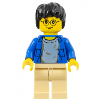 harry potter - blue open shirt torso tan legs