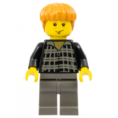ron weasley - black and white plaid shirt