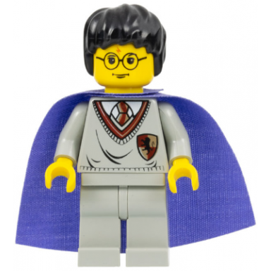 harry potter - gryffindor shield torso light gray legs medium violet cape