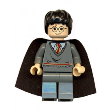 harry potter - gryffindor stripe torso dark bluish gray legs plain black cape