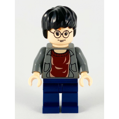 harry potter - dark bluish gray open shirt torso dark blue legs
