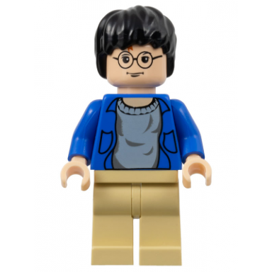 harry potter - blue open shirt torso tan legs light nougat hands head
