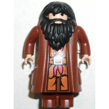 rubeus hagrid - reddish brown topcoat light nougat version with movable hands