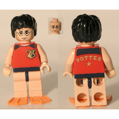 harry potter - tournament sleeveless shirt and swim trunks flippers