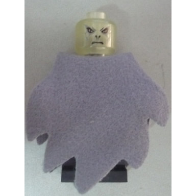 lord voldemort - glow in dark trans head dark bluish gray dementor style cape