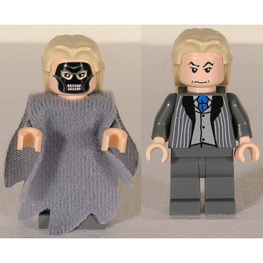 death eater lucius malfoy - light bluish gray dementor style cape