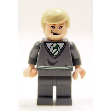 draco malfoy - dark bluish gray sweater smirk
