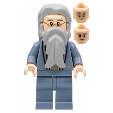 albus dumbledore - sand blue outfit with silver embroidery