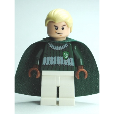 draco malfoy - dark green and white quidditch uniform