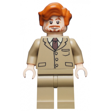 professor remus lupin - dark tan suit