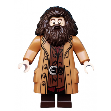 rubeus hagrid - medium nougat topcoat with buttons