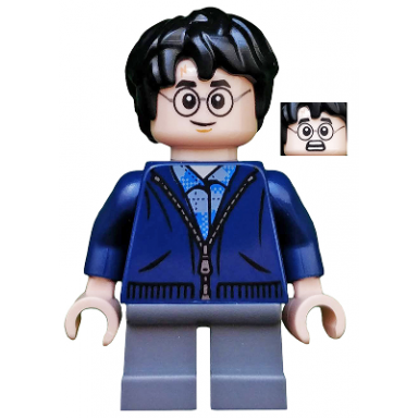 harry potter - dark blue zip up dark bluish gray short legs