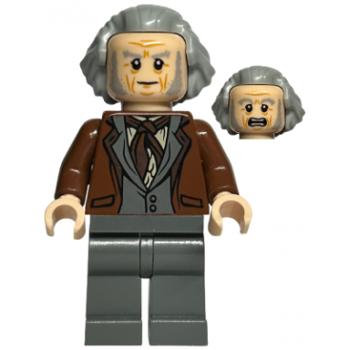 garrick ollivander - reddish brown jacket hair swept back