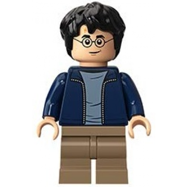 harry potter - dark blue open jacket dark tan medium legs