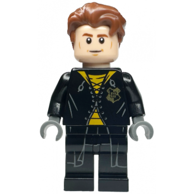 cedric diggory - black and yellow uniform shirt tail