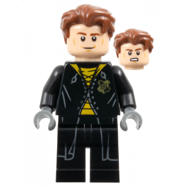 cedric diggory - black and yellow uniform no shirt tail
