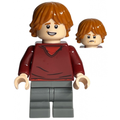 ron weasley - dark red sweater dark bluish gray medium legs