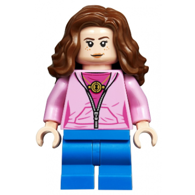hermione granger - bright pink jacket with time turner necklace
