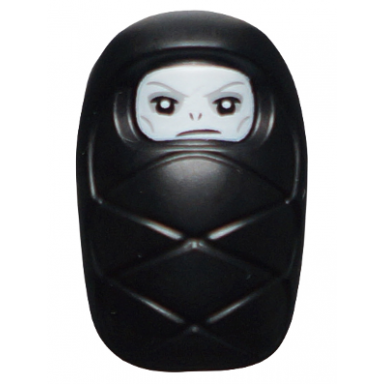 baby infant - with stud holder on back with white evil face pattern baby lord voldemort