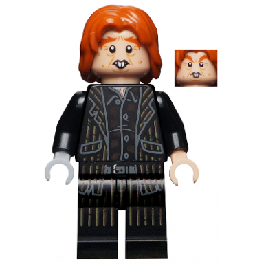 peter pettigrew wormtail - black suit light bluish gray right hand
