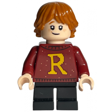 ron weasley - dark red sweater with letter r