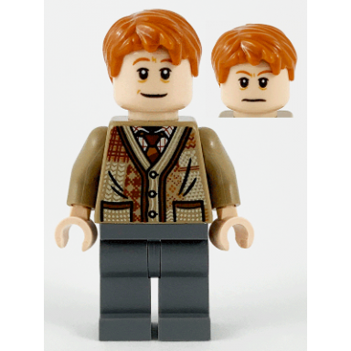 arthur weasley - dark tan sweater dark bluish gray legs