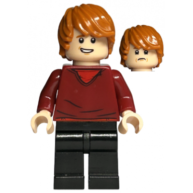 ron weasley - dark red sweater black legs