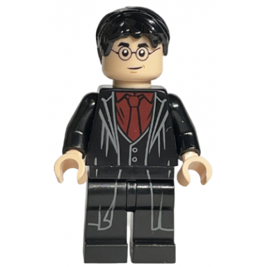 harry potter - dark red shirt and tie black robe