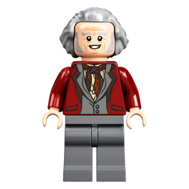 garrick ollivander - dark red jacket hair swept back
