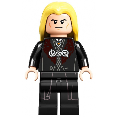 lucius malfoy - black robe bright light yellow hair printed legs