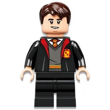 neville longbottom - gryffindor robe open black medium legs