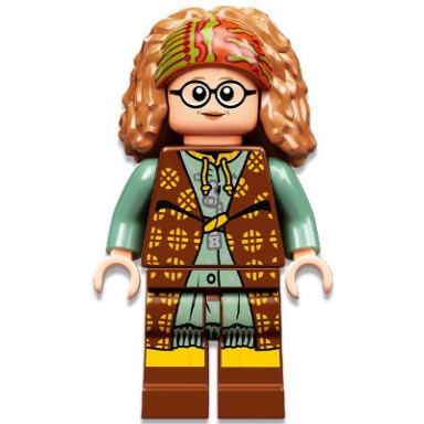 professor sybill trelawney - reddish brown and sand green robes