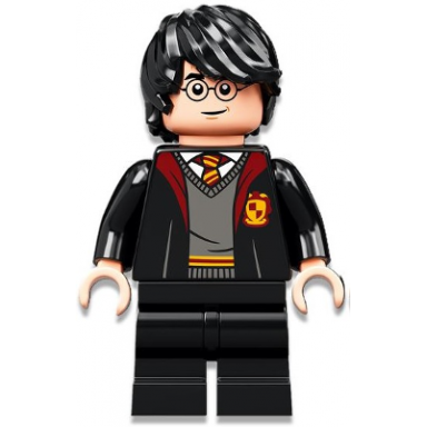harry potter - gryffindor robe open black medium legs