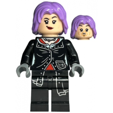 nymphadora tonks - medium lavender hair printed legs