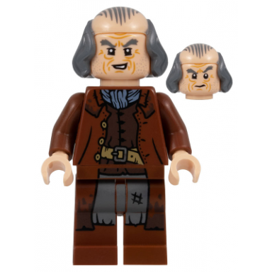 argus filch - bald on top reddish brown jacket printed legs
