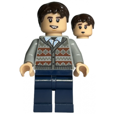 neville longbottom - fair isle sweater dark blue legs