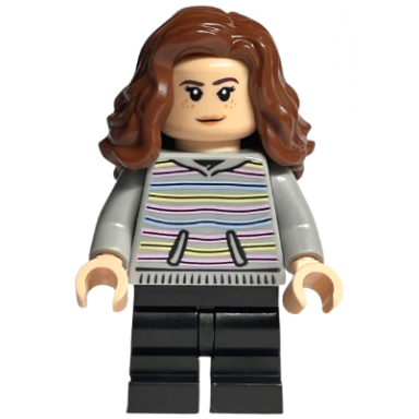 hermione granger - striped hoodie black medium legs