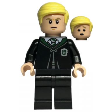 draco malfoy - black slytherin robe and legs