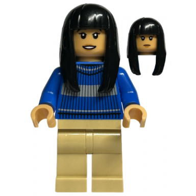 cho chang - blue ravenclaw quidditch sweater tan legs