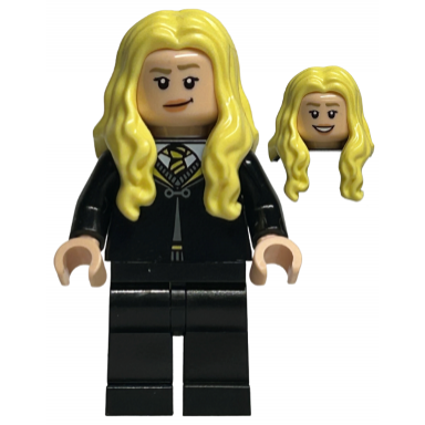 hannah abbott - black hufflepuff robe and legs