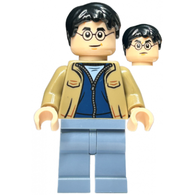 harry potter - dark tan jacket sand blue legs