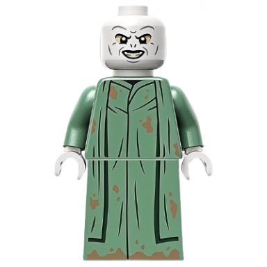 lord voldemort - sand green robe printed skirt