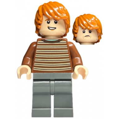 ron weasley - reddish brown striped sweater