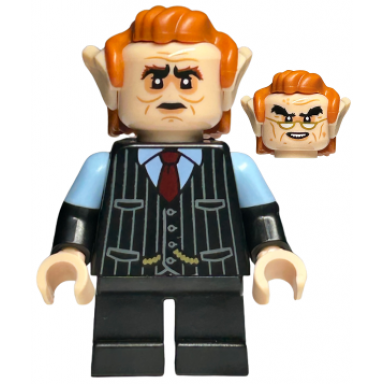goblin - black pinstripe vest dark orange hair