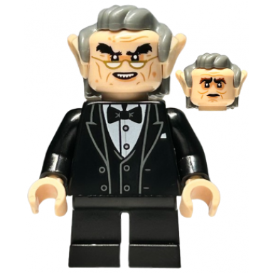 goblin - black tuxedo dark bluish gray hair glasses
