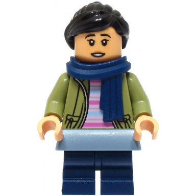 cho chang - olive green jacket dark blue medium legs