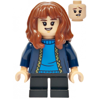 hermione granger - dark blue cardigan black short legs