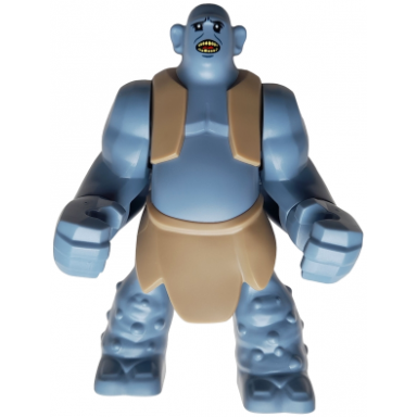 mountain troll - dark tan vest and loincloth