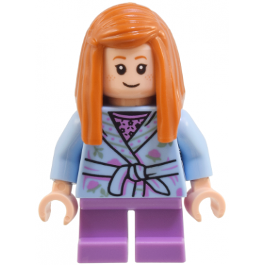 ginny weasley - bright light blue dressing gown medium lavender short legs