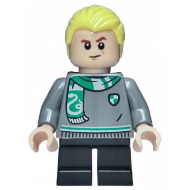 draco malfoy - slytherin sweater and scarf black short legs
